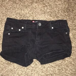 Black Jean shorts